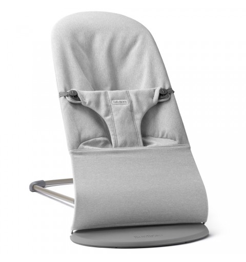 BabyBjorn Bliss - leżaczek, bujaczek, krzesełko | Woven  Jasny Szary Melanż